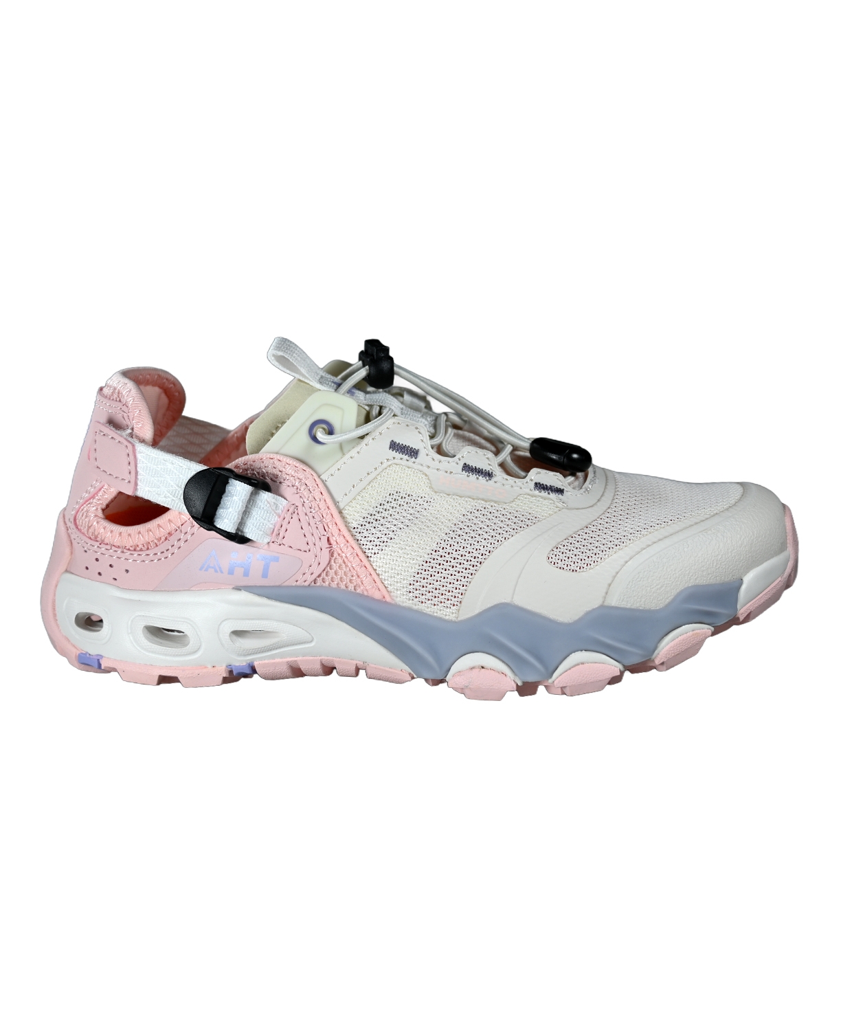 KADIN OUTDOOR DARBE EMİCİ HAFİF TABAN TREKKİNG SPOR AYAKKABI BEJ - PEMBE