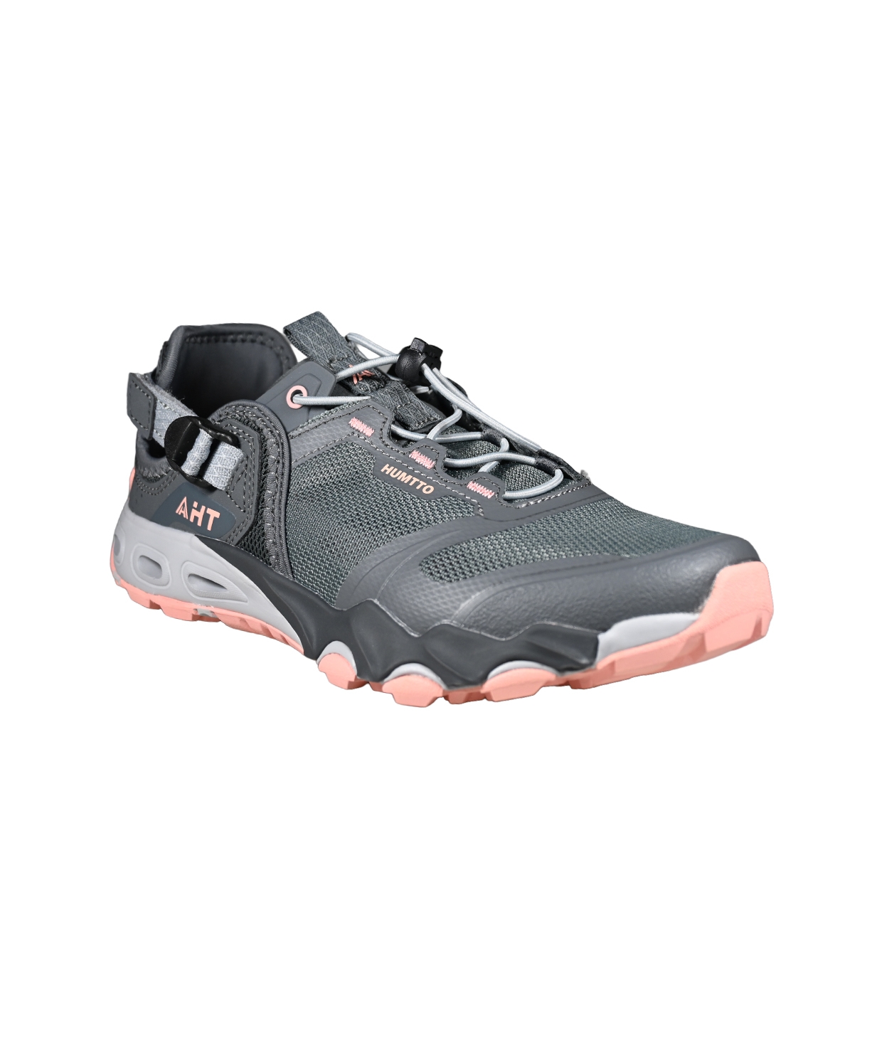 KADIN OUTDOOR DARBE EMİCİ HAFİF TABAN TREKKİNG SPOR AYAKKABI GRİ - PEMBE