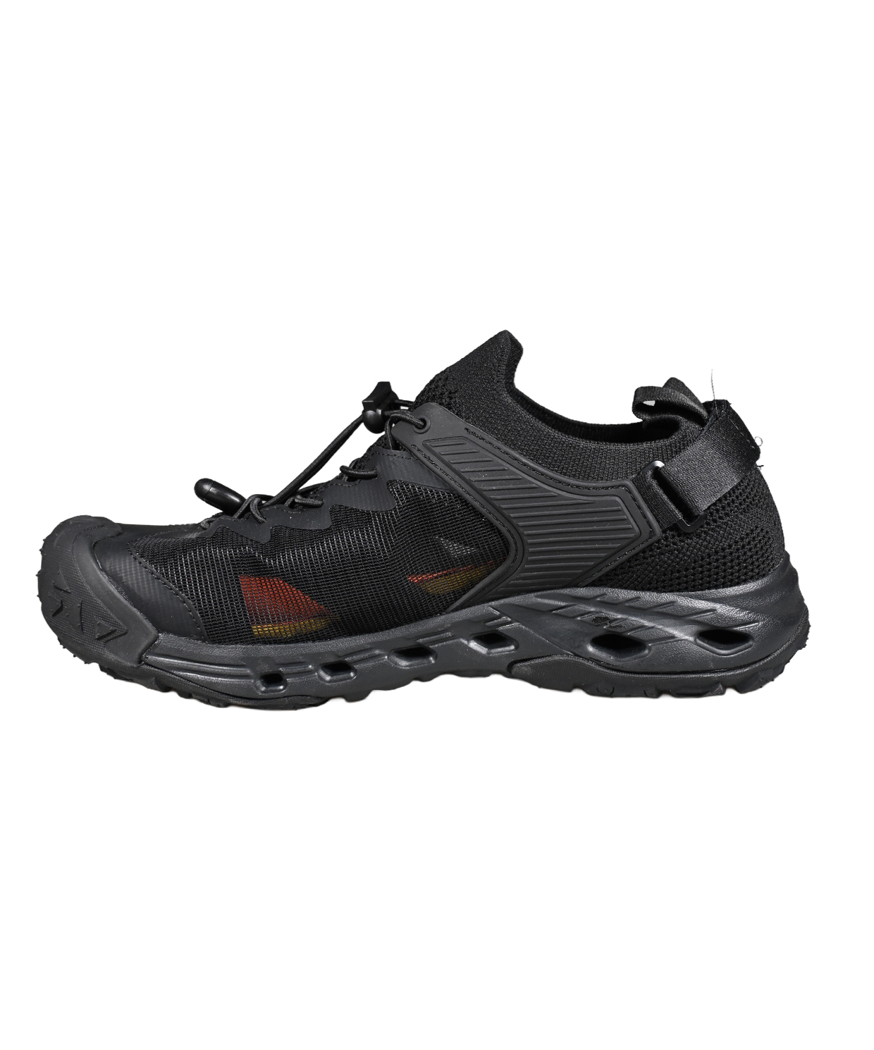 ERKEK OUTDOOR HIZLI BAĞCIK KAYMAZ DARBE EMİCİLİ SPOR AYAKKABI SİYAH - görsel 4