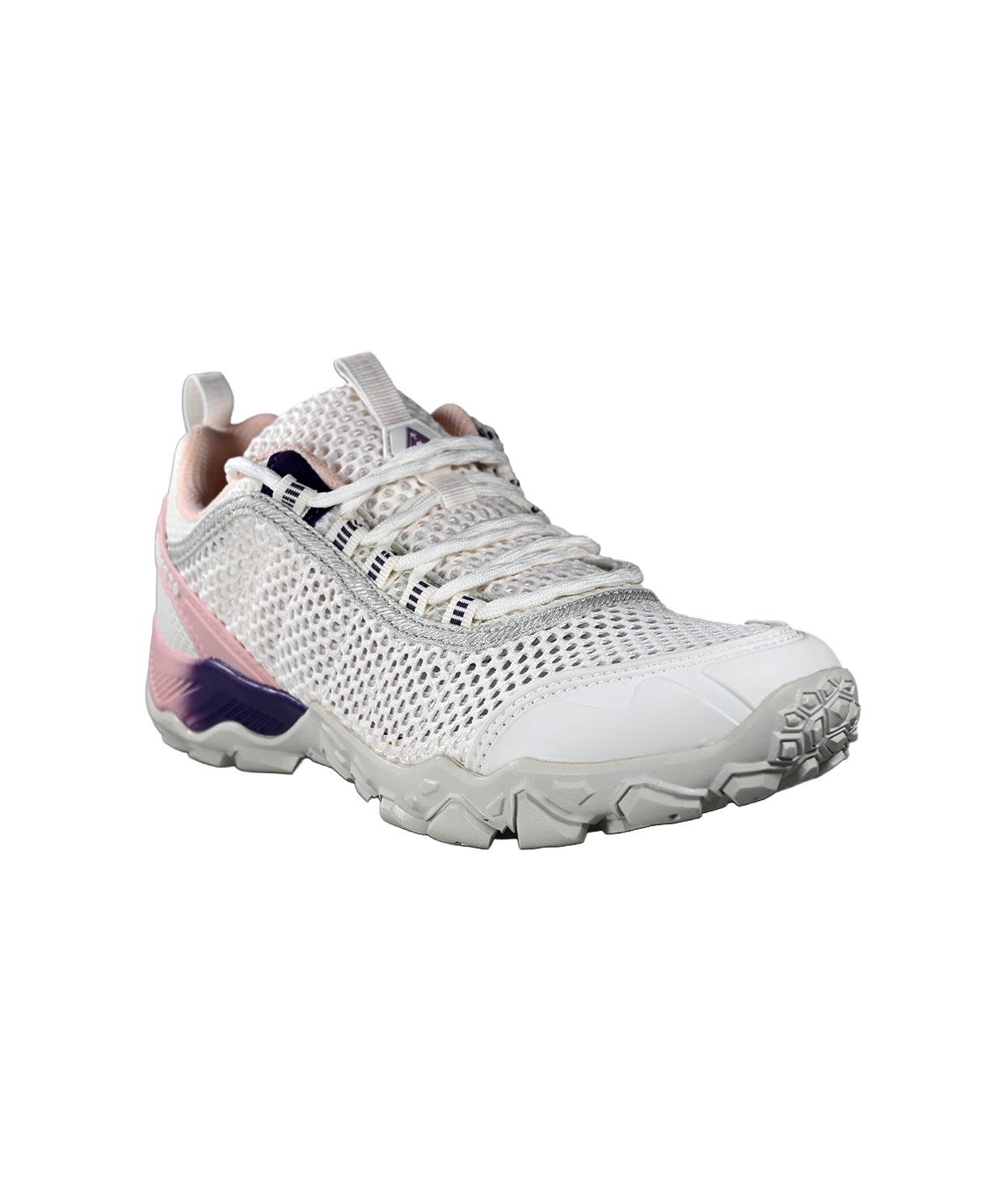 KADIN OUTDOOR TREKKİNG SPOR AYAKKABI - NEFES ALABİLİR FİLELİ KREM-PEMBE